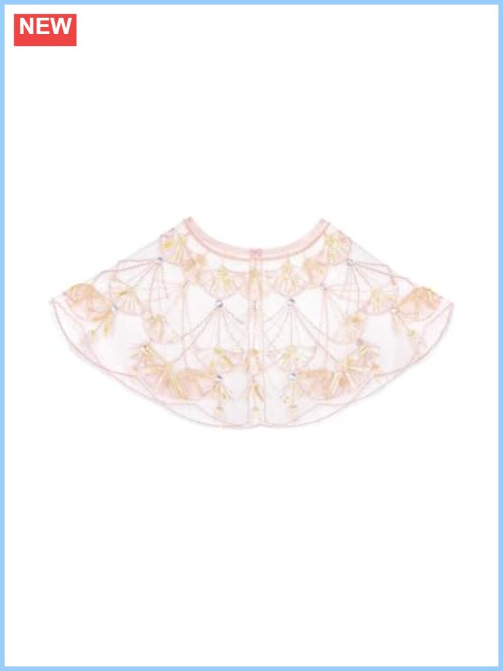 Sparkle Sequin Beaded Shawl Wrap for Girls Dress Cape